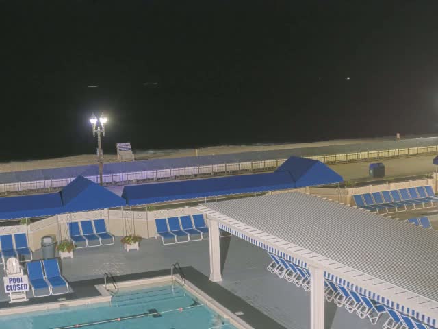 Long Branch Beach towards Southeast from Promenade Beach Club Live Cam - Long Branch, Monmouth, New Jersey, USA