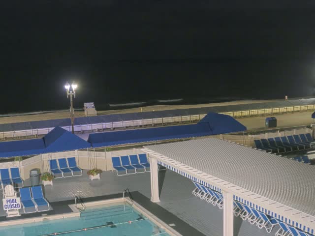 Long Branch Beach towards Southeast from Promenade Beach Club Live Cam - Long Branch, Monmouth, New Jersey, USA