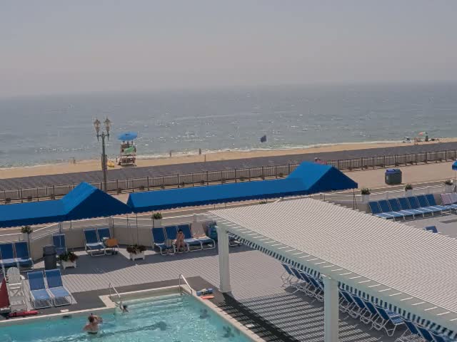 Long Branch Beach towards Southeast from Promenade Beach Club Live Cam - Long Branch, Monmouth, New Jersey, USA
