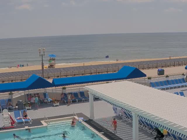 Long Branch Beach towards Southeast from Promenade Beach Club Live Cam - Long Branch, Monmouth, New Jersey, USA