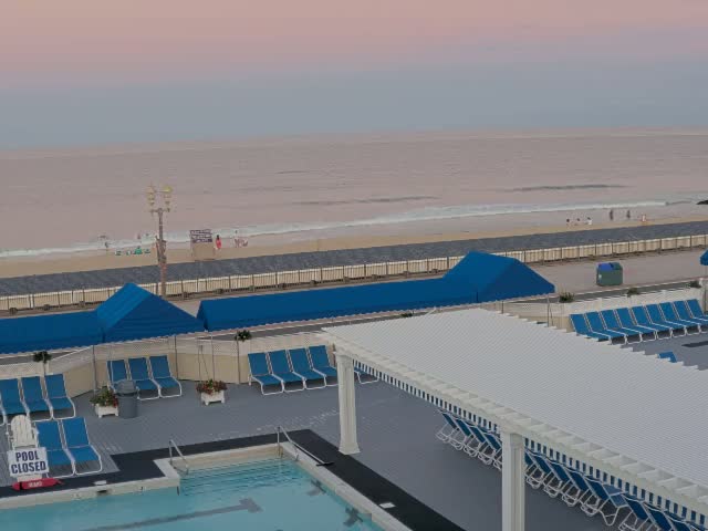 Long Branch Beach towards Southeast from Promenade Beach Club Live Cam - Long Branch, Monmouth, New Jersey, USA