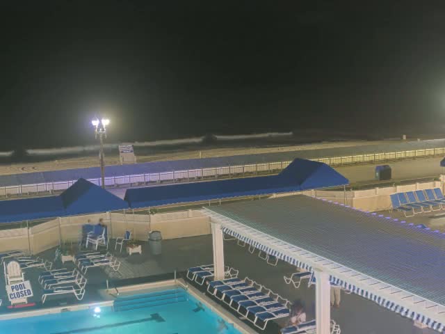 Long Branch Beach towards Southeast from Promenade Beach Club Live Cam - Long Branch, Monmouth, New Jersey, USA