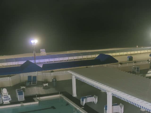 Long Branch Beach towards Southeast from Promenade Beach Club Live Cam - Long Branch, Monmouth, New Jersey, USA