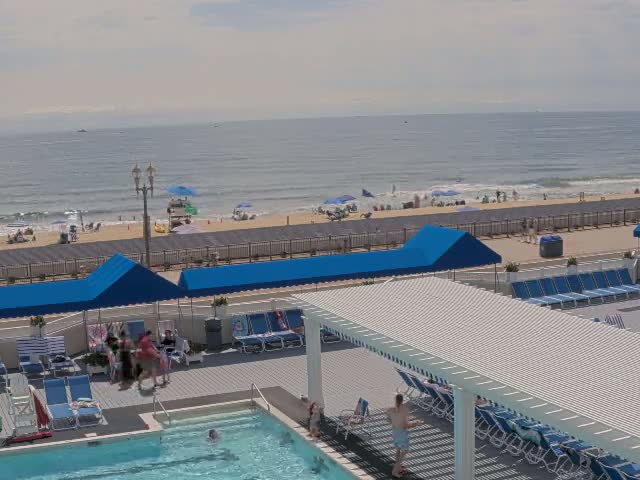 Long Branch Beach towards Southeast from Promenade Beach Club Live Cam - Long Branch, Monmouth, New Jersey, USA