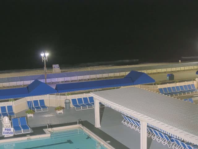 Long Branch Beach towards Southeast from Promenade Beach Club Live Cam - Long Branch, Monmouth, New Jersey, USA