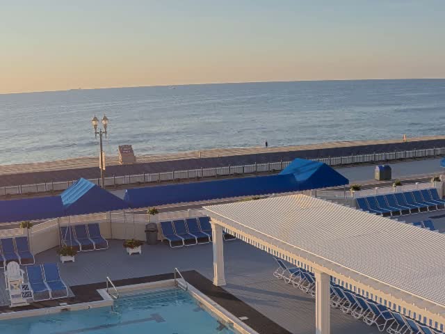 Long Branch Beach towards Southeast from Promenade Beach Club Live Cam - Long Branch, Monmouth, New Jersey, USA