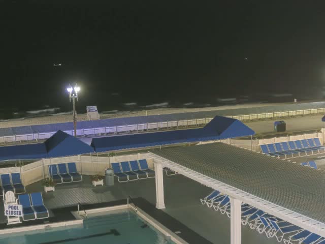 Long Branch Beach towards Southeast from Promenade Beach Club Live Cam - Long Branch, Monmouth, New Jersey, USA