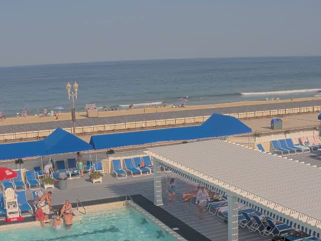 Long Branch Beach towards Southeast from Promenade Beach Club Live Cam - Long Branch, Monmouth, New Jersey, USA
