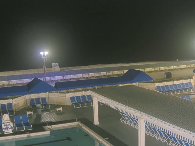 Long Branch Beach towards Southeast from Promenade Beach Club Live Cam - Long Branch, Monmouth, New Jersey, USA