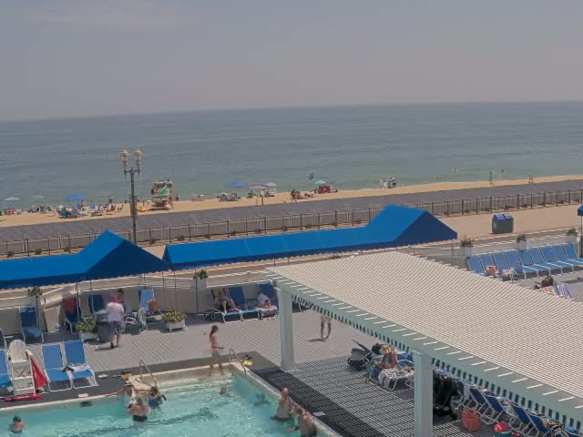 Long Branch Beach towards Southeast from Promenade Beach Club Live Cam - Long Branch, Monmouth, New Jersey, USA