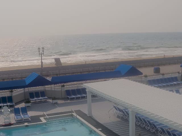 Long Branch Beach towards Southeast from Promenade Beach Club Live Cam - Long Branch, Monmouth, New Jersey, USA