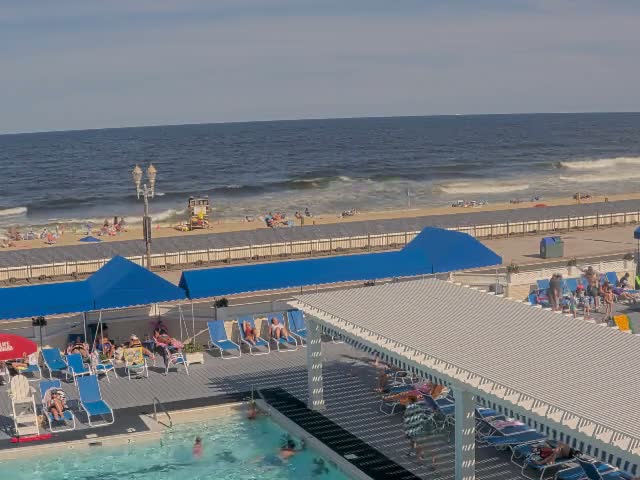 Long Branch Beach towards Southeast from Promenade Beach Club Live Cam - Long Branch, Monmouth, New Jersey, USA