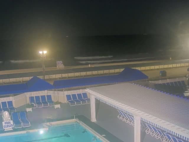 Long Branch Beach towards Southeast from Promenade Beach Club Live Cam - Long Branch, Monmouth, New Jersey, USA