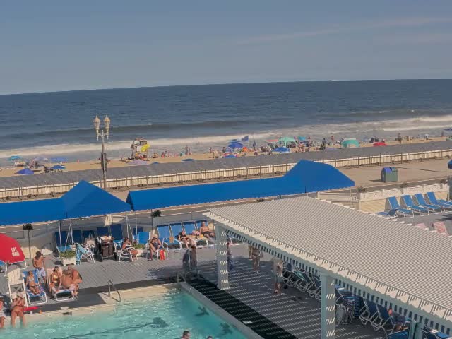 Long Branch Beach towards Southeast from Promenade Beach Club Live Cam - Long Branch, Monmouth, New Jersey, USA