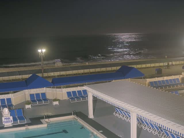 Long Branch Beach towards Southeast from Promenade Beach Club Live Cam - Long Branch, Monmouth, New Jersey, USA