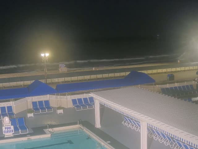 Long Branch Beach towards Southeast from Promenade Beach Club Live Cam - Long Branch, Monmouth, New Jersey, USA