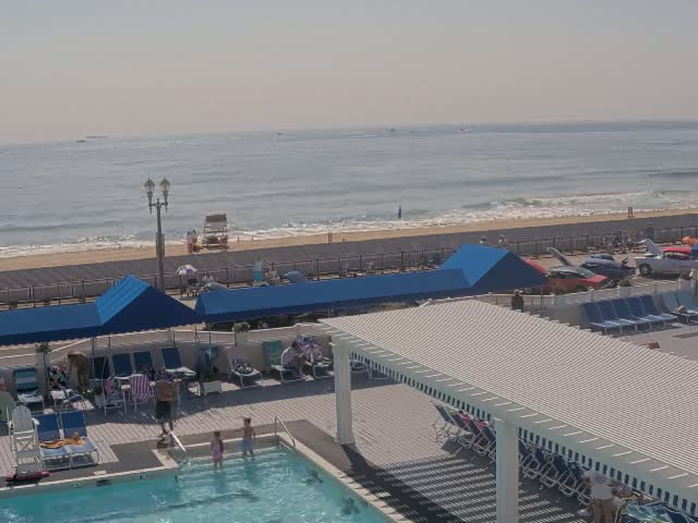 Long Branch Beach towards Southeast from Promenade Beach Club Live Cam - Long Branch, Monmouth, New Jersey, USA