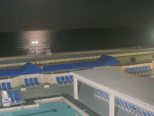 Long Branch Beach towards Southeast from Promenade Beach Club Live Cam - Long Branch, Monmouth, New Jersey, USA