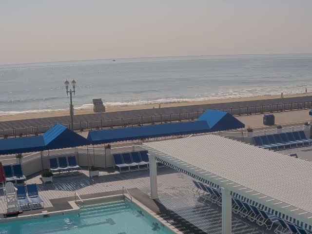 Long Branch Beach towards Southeast from Promenade Beach Club Live Cam - Long Branch, Monmouth, New Jersey, USA