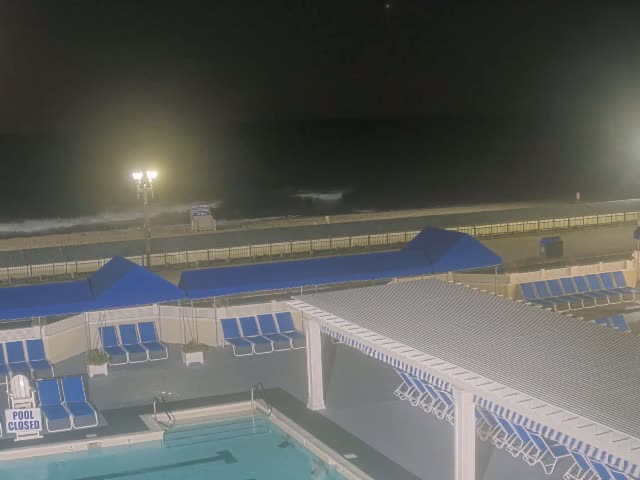 Long Branch Beach towards Southeast from Promenade Beach Club Live Cam - Long Branch, Monmouth, New Jersey, USA