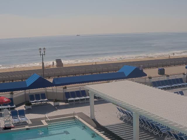 Long Branch Beach towards Southeast from Promenade Beach Club Live Cam - Long Branch, Monmouth, New Jersey, USA