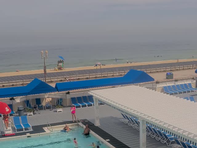Long Branch Beach towards Southeast from Promenade Beach Club Live Cam - Long Branch, Monmouth, New Jersey, USA
