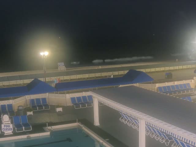 Long Branch Beach towards Southeast from Promenade Beach Club Live Cam - Long Branch, Monmouth, New Jersey, USA