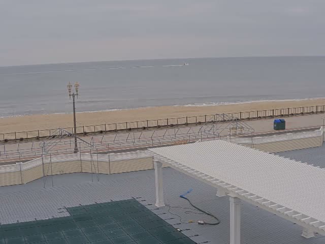 Long Branch Beach towards Southeast from Promenade Beach Club Live Cam - Long Branch, Monmouth, New Jersey, USA
