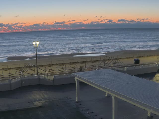 Long Branch Beach towards Southeast from Promenade Beach Club Live Cam - Long Branch, Monmouth, New Jersey, USA
