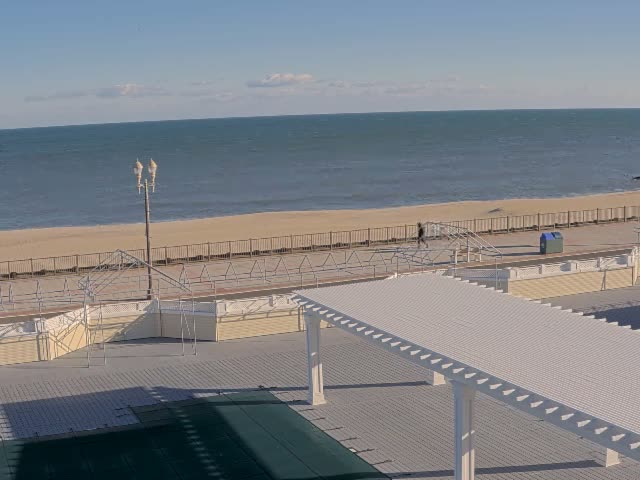 Long Branch Beach towards Southeast from Promenade Beach Club Live Cam - Long Branch, Monmouth, New Jersey, USA