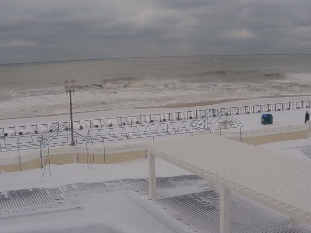 Long Branch Beach towards Southeast from Promenade Beach Club Live Cam - Long Branch, Monmouth, New Jersey, USA