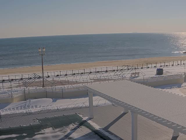 Long Branch Beach towards Southeast from Promenade Beach Club Live Cam - Long Branch, Monmouth, New Jersey, USA