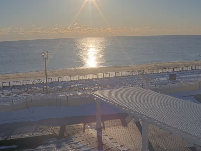 Long Branch Beach towards Southeast from Promenade Beach Club Live Cam - Long Branch, Monmouth, New Jersey, USA