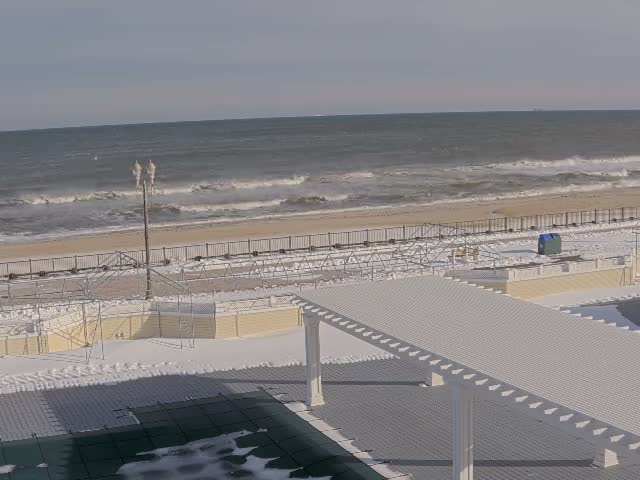 Long Branch Beach towards Southeast from Promenade Beach Club Live Cam - Long Branch, Monmouth, New Jersey, USA