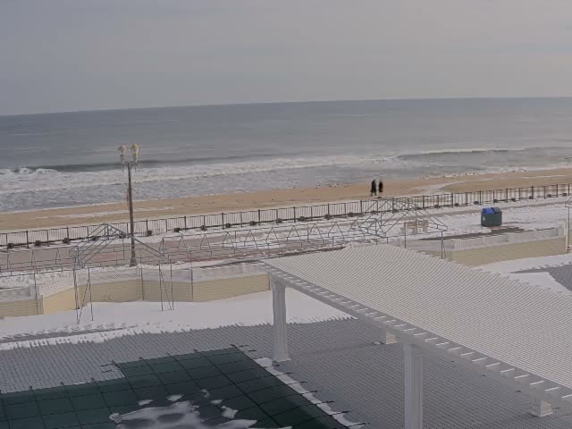 Long Branch Beach towards Southeast from Promenade Beach Club Live Cam - Long Branch, Monmouth, New Jersey, USA