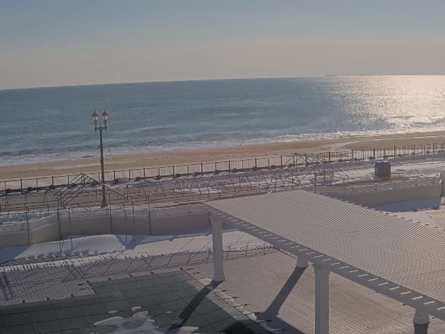 Long Branch Beach towards Southeast from Promenade Beach Club Live Cam - Long Branch, Monmouth, New Jersey, USA