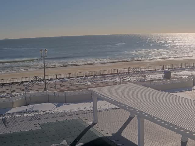 Long Branch Beach towards Southeast from Promenade Beach Club Live Cam - Long Branch, Monmouth, New Jersey, USA