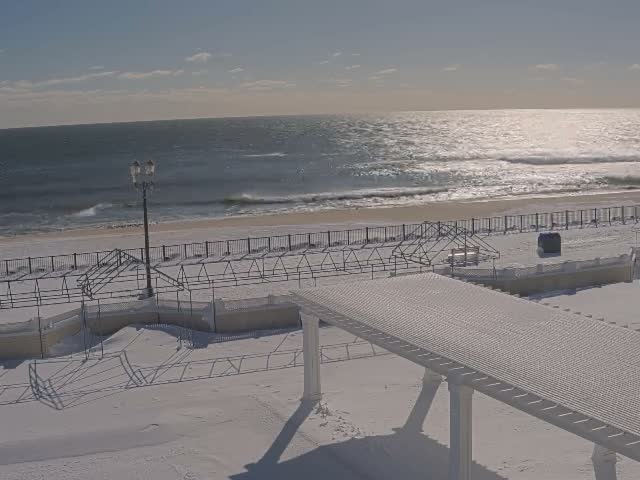 Long Branch Beach towards Southeast from Promenade Beach Club Live Cam - Long Branch, Monmouth, New Jersey, USA