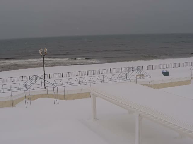 Long Branch Beach towards Southeast from Promenade Beach Club Live Cam - Long Branch, Monmouth, New Jersey, USA