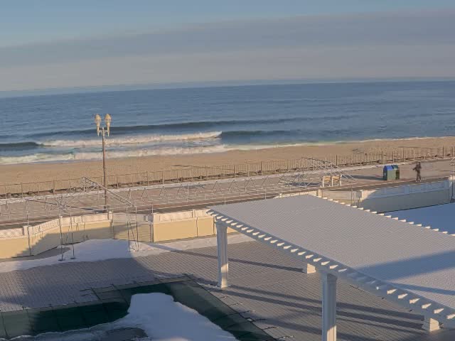 Long Branch Beach towards Southeast from Promenade Beach Club Live Cam - Long Branch, Monmouth, New Jersey, USA