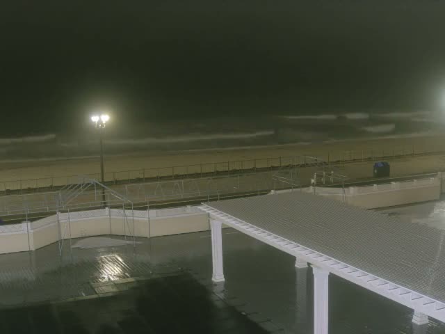 Long Branch Beach towards Southeast from Promenade Beach Club Live Cam - Long Branch, Monmouth, New Jersey, USA