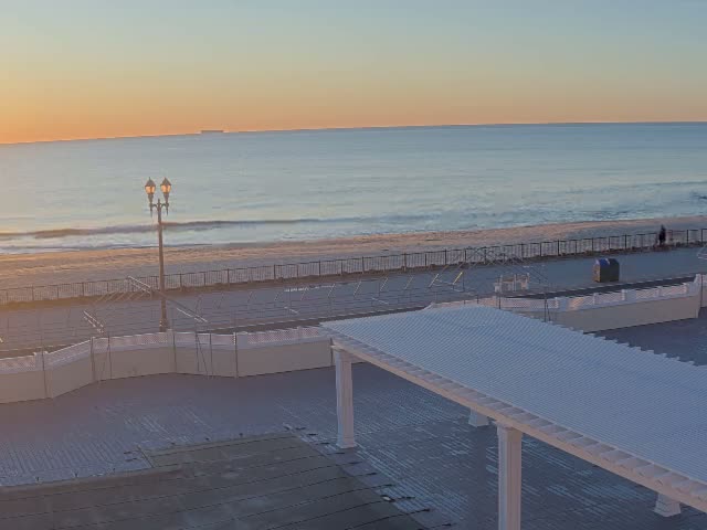 Long Branch Beach towards Southeast from Promenade Beach Club Live Cam - Long Branch, Monmouth, New Jersey, USA