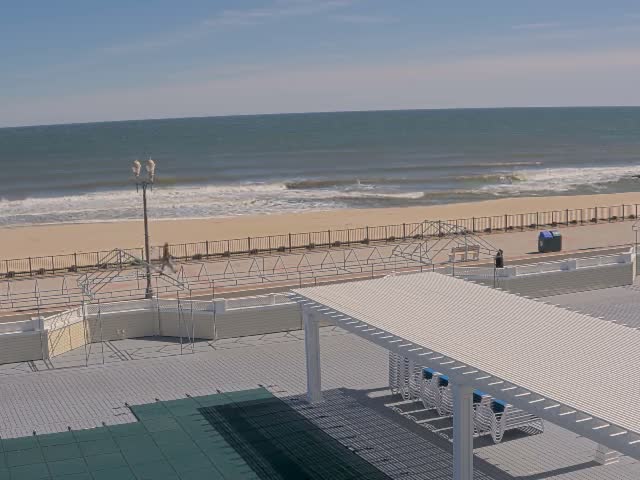 Long Branch Beach towards Southeast from Promenade Beach Club Live Cam - Long Branch, Monmouth, New Jersey, USA