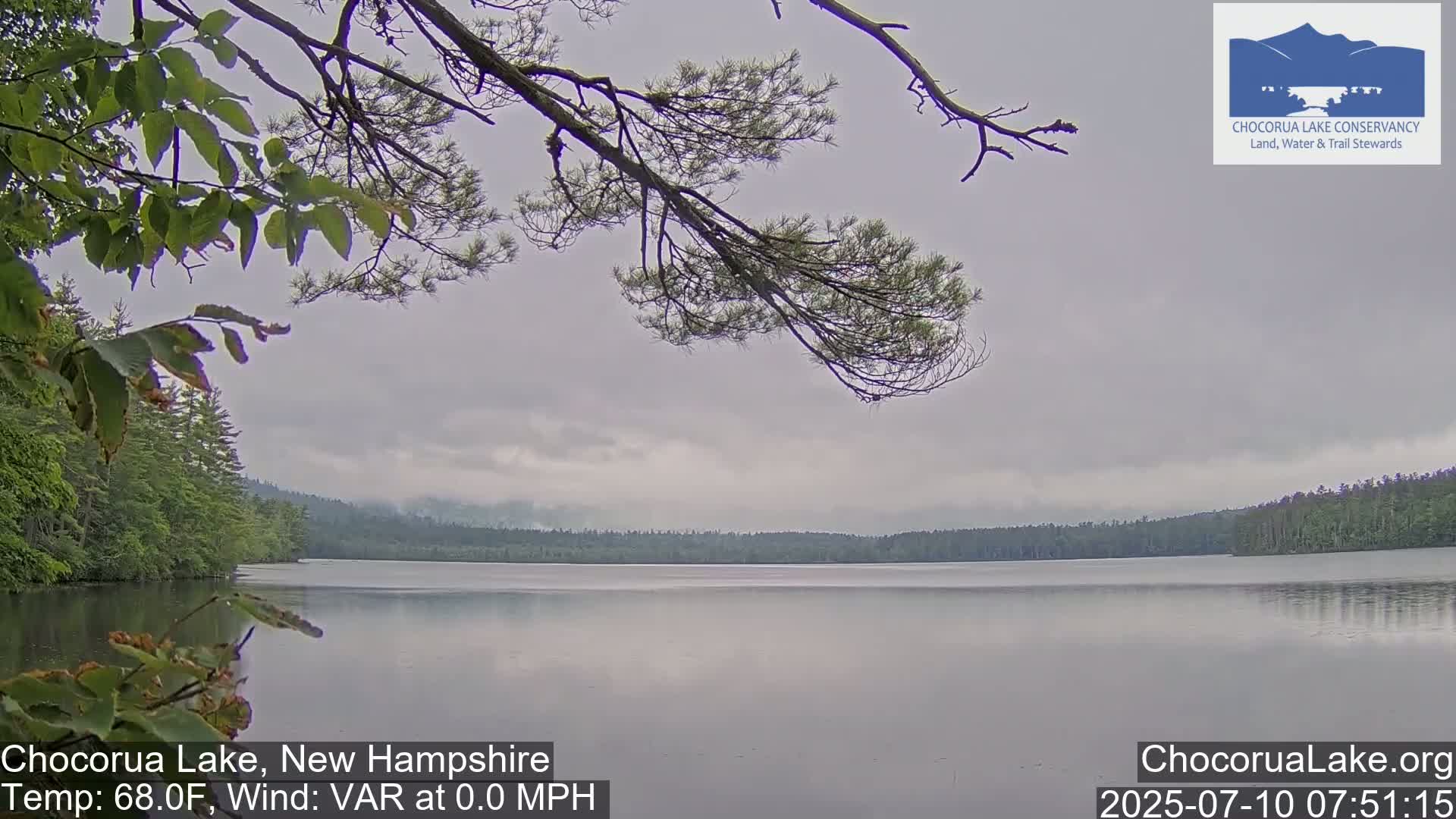 Chocorura Lake Live Cam - Tamworth, Carroll, New Hampshire, USA