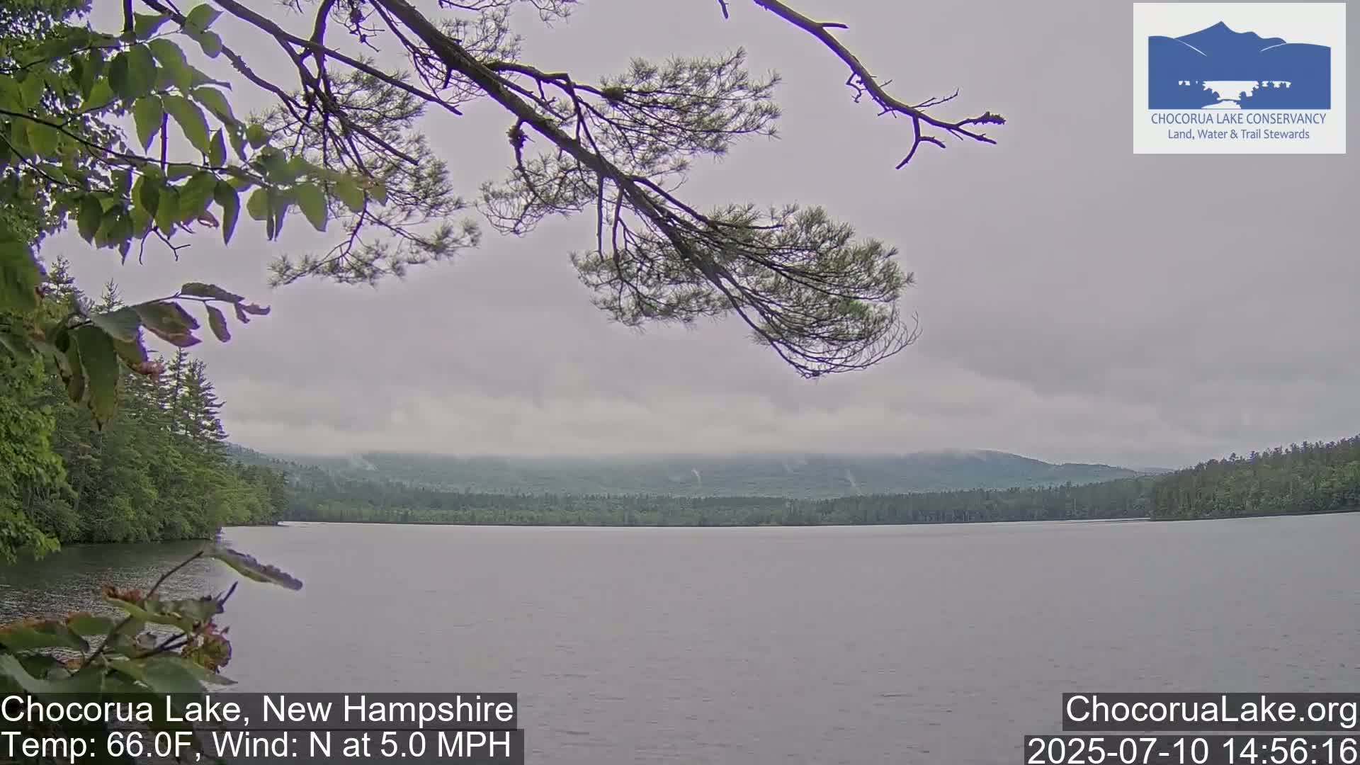 Chocorura Lake Live Cam - Tamworth, Carroll, New Hampshire, USA