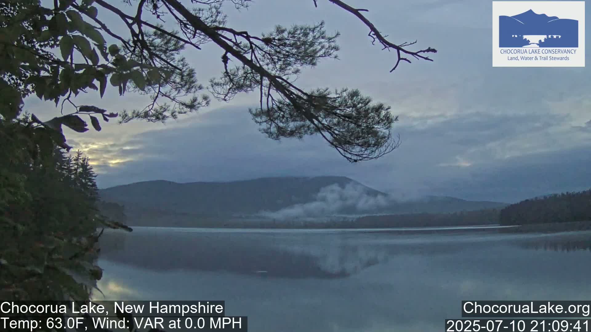 Chocorura Lake Live Cam - Tamworth, Carroll, New Hampshire, USA