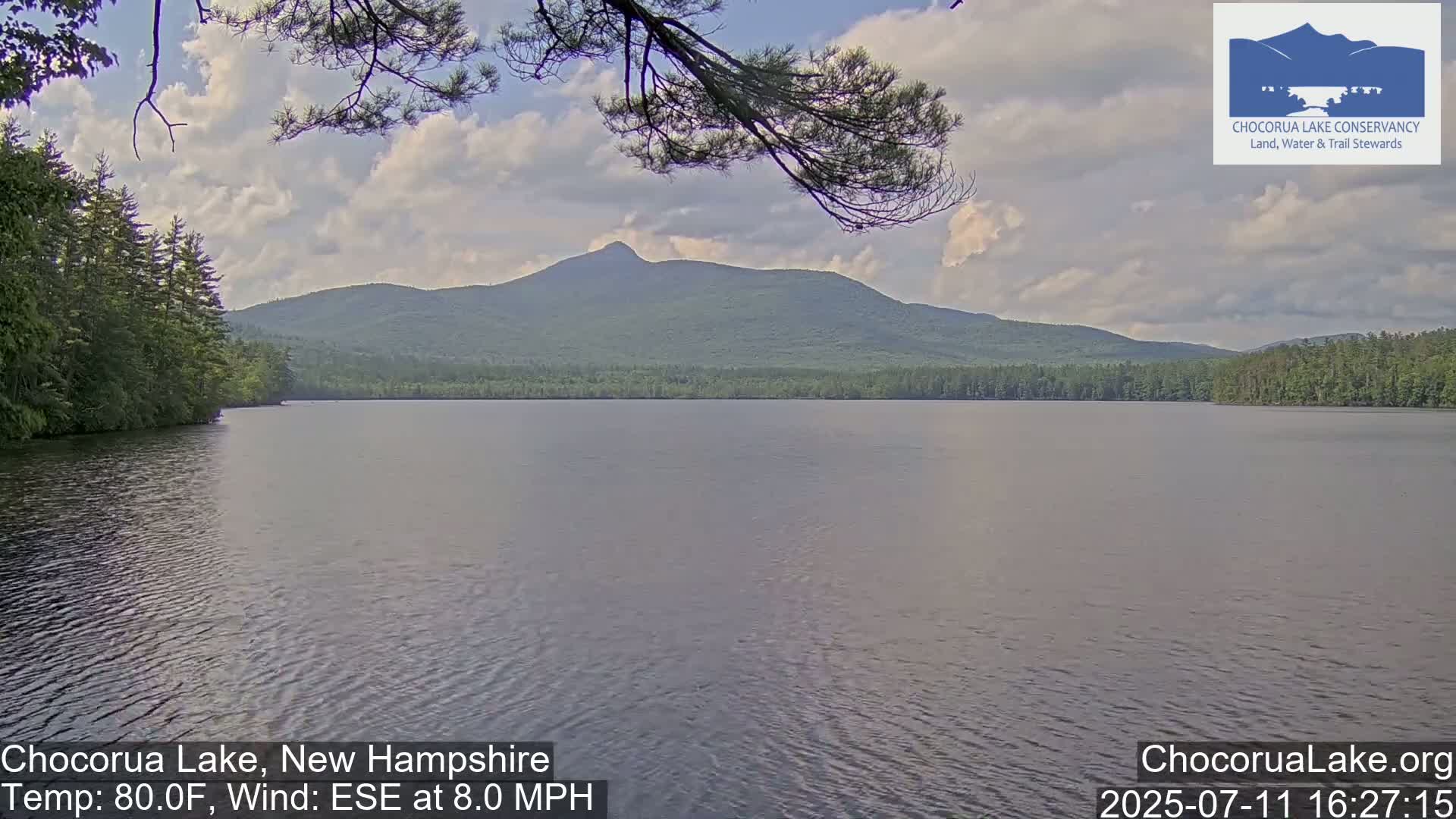Chocorura Lake Live Cam - Tamworth, Carroll, New Hampshire, USA