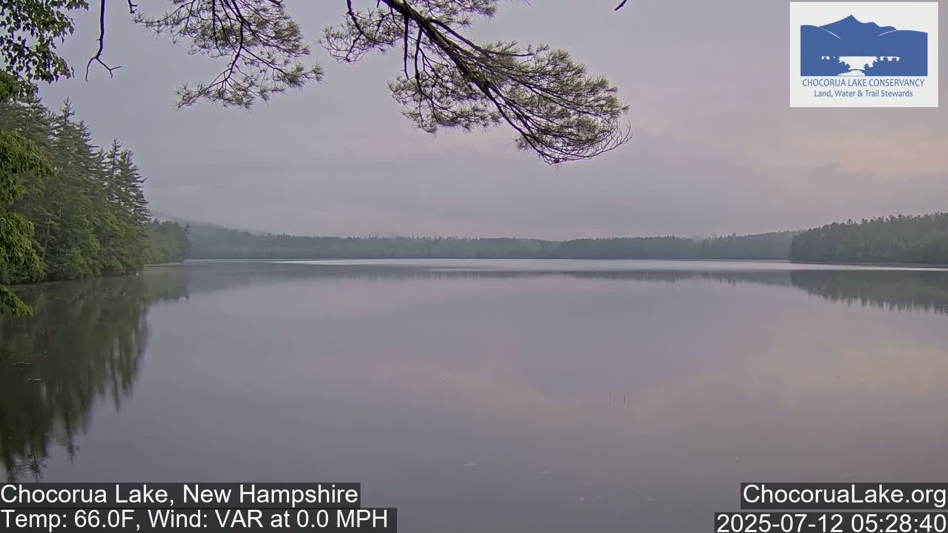 Chocorura Lake Live Cam - Tamworth, Carroll, New Hampshire, USA