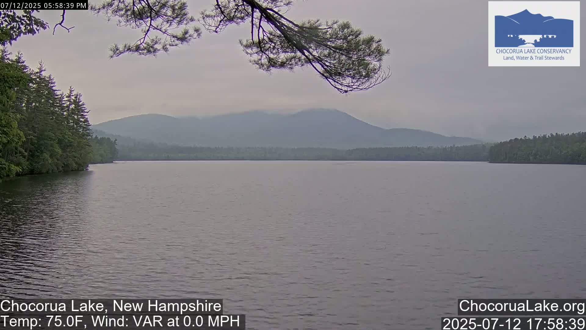 Chocorura Lake Live Cam - Tamworth, Carroll, New Hampshire, USA