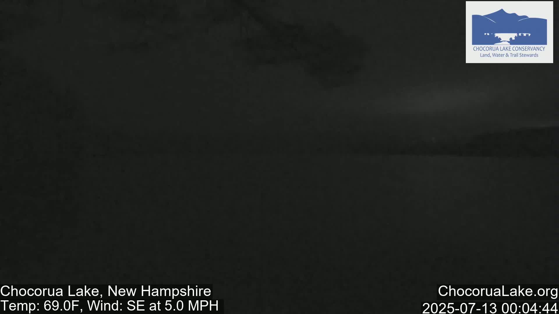 Chocorura Lake Live Cam - Tamworth, Carroll, New Hampshire, USA